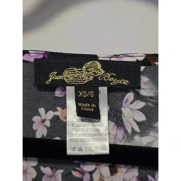 Women's Joan Boyce Dress XS/S Black Purple - Picture 4 of 6